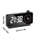 thumbnail image 3 of Despertador digital con temporizador y cuenta atrás - Pantalla LED de 6,3", regulable, temperatura, doble alarma, alimentación por batería/USB, blanco, 3 of 6