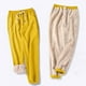 thumbnail image 5 of Pantalones deportivos Harun de mujer con forro de cordero para otoño-invierno, gruesos, holgados, cálidos e informales, 5 of 5