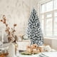 thumbnail image 5 of Costway 1,8m Árbol de Navidad Nevado No Iluminado con Bisagras y Base de Metal Decoración para Casa Oficina, 5 of 8