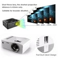 thumbnail image 4 of UNIC Home 1080p Mini LED Video Movie Game Projector Pocket Projector Home Theater Cinema Digital Multimedia Projector Built in SPEAKER USB/TF/AV For Sound Bar/TV Box/DVD Player, 4 of 7