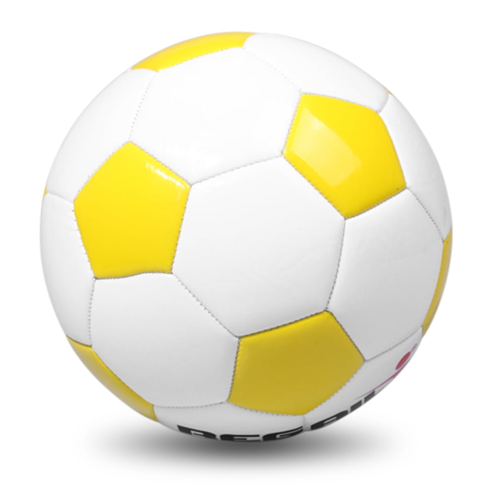 yellow soccer ball