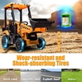 thumbnail image 6 of 12V JCB Ride on Excavator Toy, 4 in 1 Ride on Tractor Truck with Remote Control, Powered Ride on Bulldozer Kids Electric Vehicles with Front Loader Bulldozer, Digger, Adjustable Seat, Yellow, 6 of 6