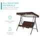 thumbnail image 4 of Cateissary Cubierta de asiento para silla columpio, toldo impermeable para sombra de sol, Patio, exterior, jardín, Patio, porche, hamaca, toldo a Jardín y Patio Café Cateissary HA005105-14, 4 of 6