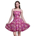 thumbnail image 1 of Bimba Robe d'Été à Bretelles Spaghetti Imprimée Florale Robe de Plage de Vacances-Large, 1 of 5