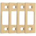 thumbnail image 1 of OULI 4 Pcs Plaque de Porte Renforcée en Acier Inoxydable pour Installation Finition Dorée, 1 of 8