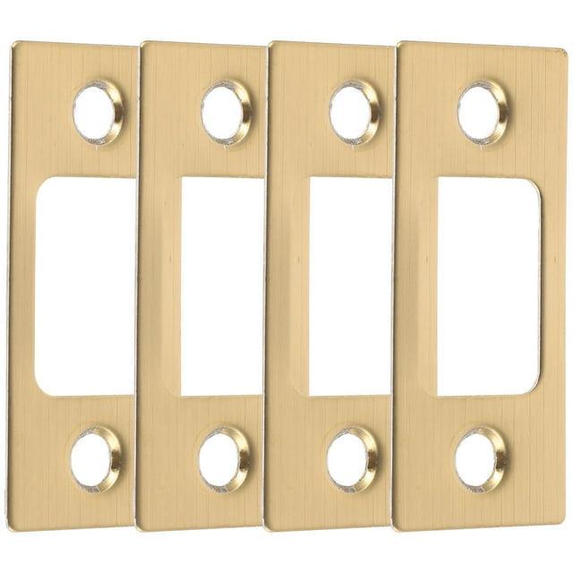 OULI 4 Pcs Plaque de Porte Renforcée en Acier Inoxydable pour Installation Finition Dorée