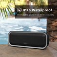 thumbnail image 6 of DOSS Touch Wireless Bluetooth Pairing Speaker with 24W HD Stereo Sound, Punchy Bass, IPX7 Waterproof, 24H Playtime, Multi-Colors Lights, Speaker for Home,Outdoor-Green, 6 of 8