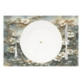 thumbnail image 2 of Ryvnso Placemats Set of 4 Flowers Mountain Dining Mats Heat-Resistant Non-Slip Washable Table Mat, 2 of 8