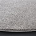 thumbnail image 3 of SAFAVIEH Pattern And Solid Carleen Solid Area Rug, Light Grey, 6'7" x 6'7" Round, 3 of 8