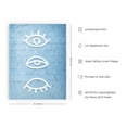 thumbnail image 2 of HAUS AND HUES Blue Wall Decor for Teen Girls - Evil Eye Wall Decor and Blue Posters for Dorms | Eye Art Decor Blue Aesthetic Room Decor Blue Print Wall Decor Bohemian UNFRAMED 12"x16", 2 of 6