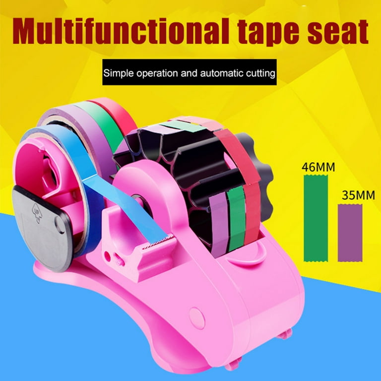 Tape Dispenser Semi-Automatic for Office,School and Warehouse. Purple 46mm