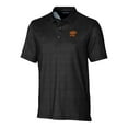 thumbnail image 2 of Men's Cutter & Buck  Black Oklahoma State Cowboys Alumni Logo Pike Micro Floral Print Stretch Polo, 2 of 3