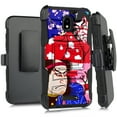 thumbnail image 1 of DALUX Hybrid Kickstand Holster Phone Case Compatible with Wiko Life C201AE - Kabuki Fight, 1 of 1