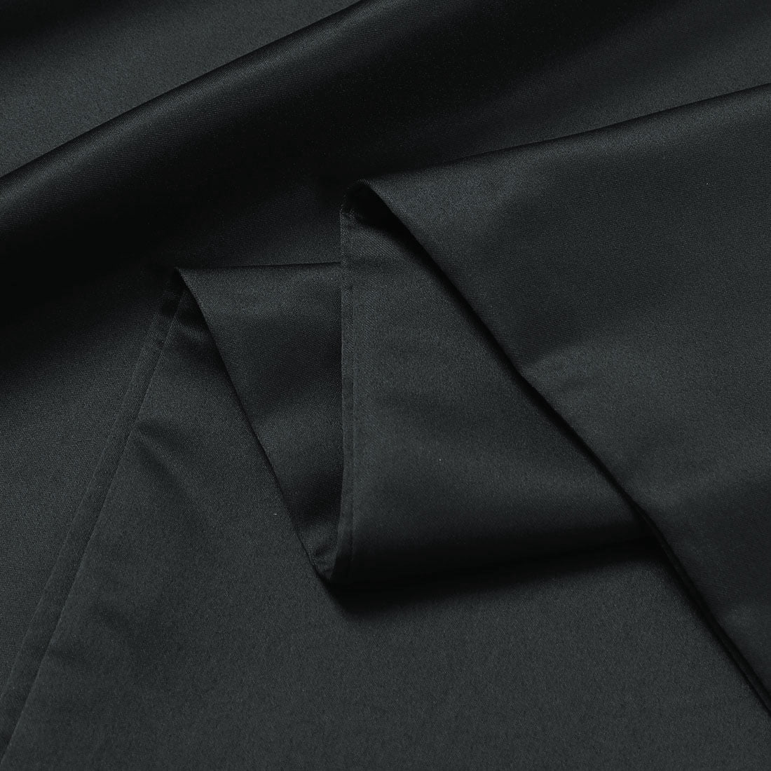 Unique Bargains Luxury Silky Satin Body Pillow Case Black 20" x 54"