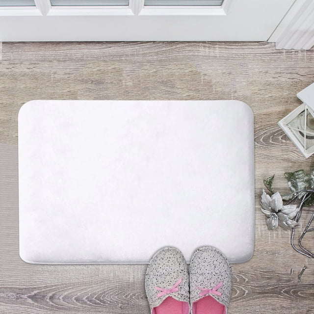 Velvet Solid Color Floor Mat-bathroom Living Room Entrance Water Absorbing And Non Slip Mat- Bedroom Floor Mat-carpet