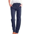thumbnail image 1 of Pantalon Palazzo Grand Taille Haute pour Femmes Grande Taille avec Poches, Café, 1 of 6