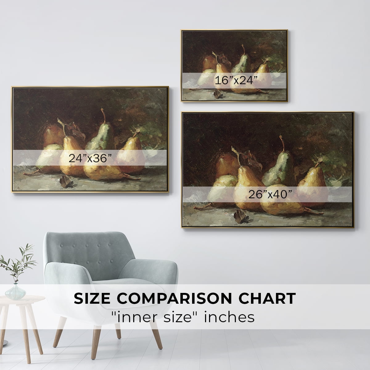 Vintage Botanical Print-LXVII By Wexford Home Framed in Gold Wood Gallery Wrapped Canvas 17 in. x 25 in.