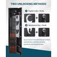 thumbnail image 2 of AKDSteel 5-6 Gun Safes for Rifles and Pistols, Quick Access Rifle Safe Gun Cabinet with Storage Cabinet, Removable Shelf, Pistol Lock Box, and Keypad, for Home Office, 2 of 7