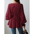 thumbnail image 5 of ZANZEA Womens Tops Shirts Cuff Puff Sleeve Korean Casual Cable Blouses, 5 of 5