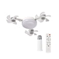thumbnail image 1 of BotaniNest 18''Ceiling Fan Portable Ceiling Fans With Lights 3 Color Dimmable 3 Fan Speeds Plug In Hanging Ceiling Fan For Bedroom Tent Indoor.White, 1 of 6