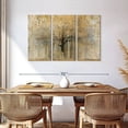 thumbnail image 3 of Elephant Stock Open Arms Gold Wall Art - Horizontal Multi Panel Canvas - Living Room Wall Decor - Floral And Botanical Multi Panel - Beige And Brown Decor By Avery Tillmon - 57" x 36", 3 of 8