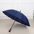 thumbnail image 3 of 16 Bone Automatic  Umbrella Strike Cloth Plain Windproof Straight Umbrella Business Umbrella Advertising Umbrella Printable, 3 of 7