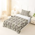thumbnail image 5 of Erosebridal Green Brown Camo Twin Sheet Sets,Rustic Farmhouse Hunting Bedding For Boys Girls 3 Pieces, 5 of 6