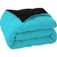 thumbnail image 7 of DNG Creations 5 Piece Reversible Diamond Pattern Comforter Solid - 100% Egyptian Cotton, 800 TC ( Full/ Queen - Size ) All-Season 550 GSM ( Turquoise-Blue/Black Colour ), 7 of 7