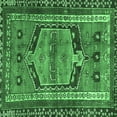 thumbnail image 1 of Ahgly Company Indoor Square Persian Emerald Green Traditional Area Rugs, 8' Square, 1 of 4