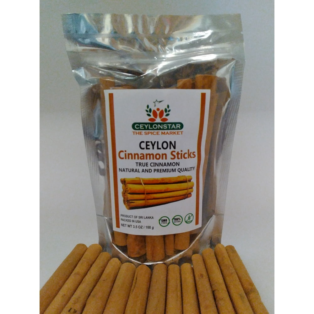 Pure Ceylon cinnamon sticks 3.5 oz /100g product of Sri Lanka Walmart