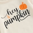 thumbnail image 5 of Okbabeha My First Halloween Baby Boy Girl Outfits Newborn Infant Cutest Pumpkin Romper Oneise Pants Hat Halloween Clothes Set, 5 of 7