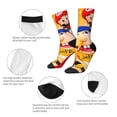 thumbnail image 6 of Lsque Sml Jeffy Printed Men's Crew Socks, Soft Durable Breathable Moisture-Wicking with Odor Control Cotton socks, 6 of 7