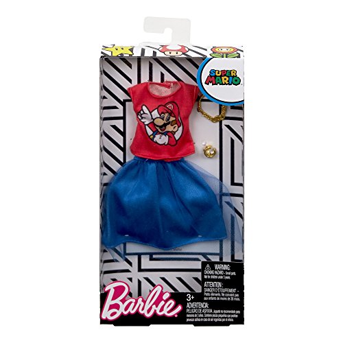 barbie super mario fashion pack