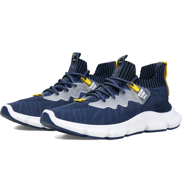 Tenis Hombre, Zapatos Hombre Deportivos, Zapatos de Malla Transpirable para Hombre, Zapatillas de Deporte Casuales de Moda para Entrenamiento Caminar Correr Gimnasio Antiderrapante