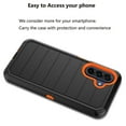 thumbnail image 7 of Galaxy A17 5G Case,Takfox Samsung Galaxy A17 5G Holster Phone Case with Built-in Screen Protector Swivel Belt Clip [3 Layers] Heavy Duty Full Body Protection Shockproof Kickstand Cover - Black/Orange, 7 of 7