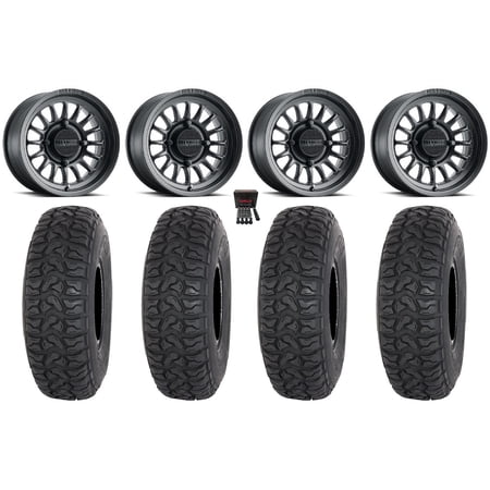 Method 411 14 Wheels Black 28 Chicane LT Tires Polaris RZR XP 1000 / PRO XP / Ranger XP 900/1000