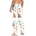 thumbnail image 3 of FORMRS Mens Pajama Pants with Pockets Sleepwear Lounge Bottoms Sizes S-2XL, White Halloween Ghosts, 3 of 7