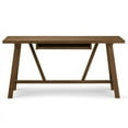 thumbnail image 3 of Allora Contemporary Computer Desk in Rustic Natural Aged Brown, 3 of 10
