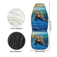 thumbnail image 5 of ZIATUBLE Ocean Turtle Auto Front Seats Protector Oil Painting 2 Pcs Washable Vehicle Bucket Seat Covers for Trucks Vans SUV Interior Vehicle Seat Protectors for Women Car Decor Accessories, 5 of 7