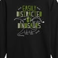 thumbnail image 3 of Instant Message - Easily Distracted By Dinosaurs - Toddler & Youth Long Sleeve Graphic T-Shirt, 3 of 6