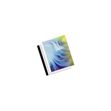 Fellowes Thermal Binding System Covers 240-Sheet Cap 11 x 8 1/2 Clear/Black 10/Pack 5257001