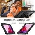 thumbnail image 3 of Case for Lenovo Tab M9 9 inch 2023 TB-310FU with Screen Protector | Full Body Shockproof Protective Cover with Pen Holder Stand Hand Shoulder Strap Stylus Pen, 3 of 7