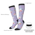 thumbnail image 4 of Fotbe Swan With Stars Calcetas Divertidas Estampadas para Hombre y Mujer, Calcetas de Algodón hasta la Rodilla para Caminar, Correr, Enfermería y Embarazo, 4 of 6