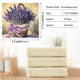 thumbnail image 3 of 6 Pieces of Kitchen Towels Ultra Soft Absorbent Quick Drying Dish Cloths 11×11inch A Basket Of Purple Lavender, 3 of 9