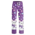 thumbnail image 5 of FrzhBrz Easter Pajama Pants Women Bunny Rabbit Graphic Pj Bottoms Easter Bunny Soft Wide Leg Drawstring Lounge Pants Sleepwear Bottoms, 5 of 6