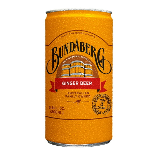 Bundaberg Ginger Beer, 6.8oz Cans, 24 Count