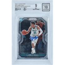 LaMelo Ball Charlotte Hornets Autographed 2020-21 Panini Prizm #278 Beckett Fanatics Witnessed Authenticated 9/10 Rookie Card - Fanatics Authentic Certified