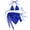 AA01_Blue, variant on IYYVV Women's 3 Piece Solid Swimwear Halter Bikini Sets with Cover Up String Tie Side Bathing Suits Coffee M