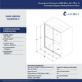 thumbnail image 5 of DreamLine Charisma-X 56-60 in. W x 76 in. H Frameless Bypass Sliding Shower Door, 5 of 5
