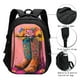 thumbnail image 3 of Balery Cowboy Boots With Flowers Mochila con carga USB para hombre y mujer - Mochila impermeable y antirrobo para portátil con puerto USB para viajes, trabajo, estudios y universidad, 3 of 7